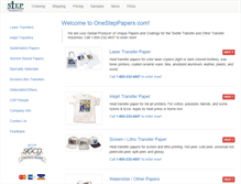 Tablet Screenshot of onesteppapers.com